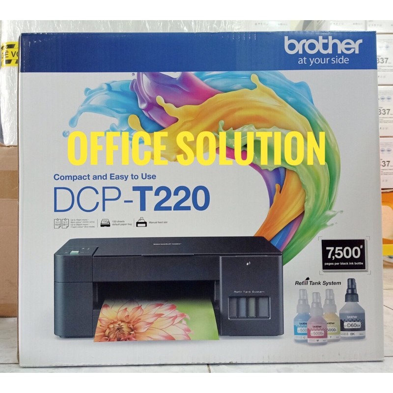 Máy in phun màu đa năng Brother DCP-T220 - Hàng Chính Hãng