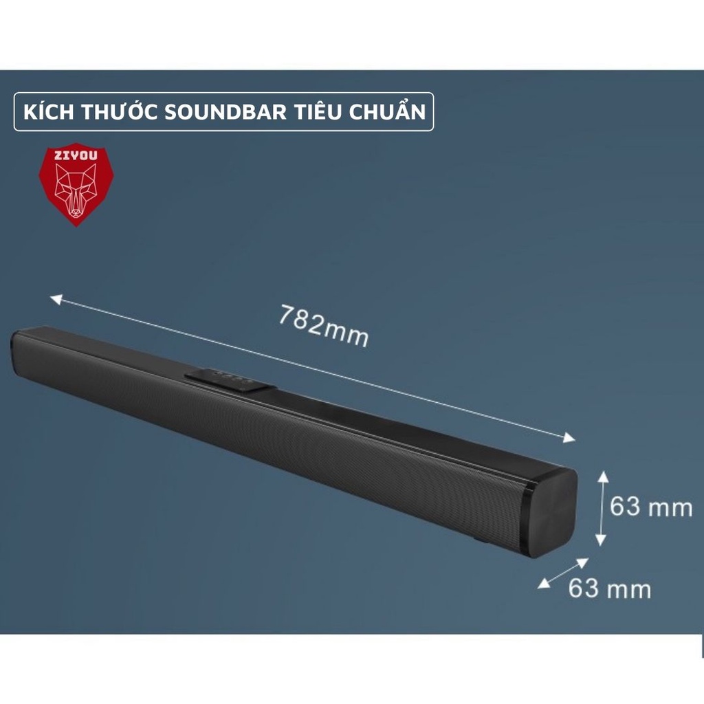 Loa Soundbar ZIYOU Âm Thanh Vòm Sống Động 8D Max Bluetooth 5.0 Hiệu Ứng Rạp Chiếu Phim Super Bass Nghe Nhạc Siêu Hay