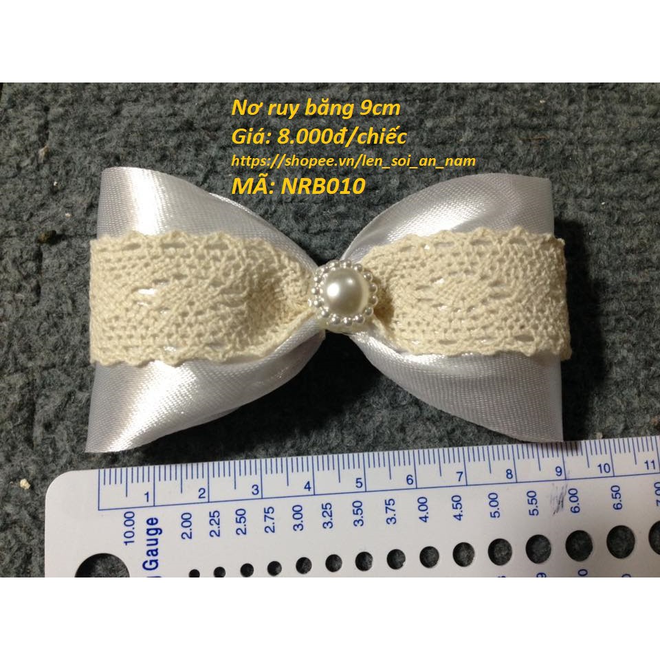 Nợ Lụa Ruy Băng Ren 9cm - Nơ trang trí - Phụ Kiện Thủ Công Handmade