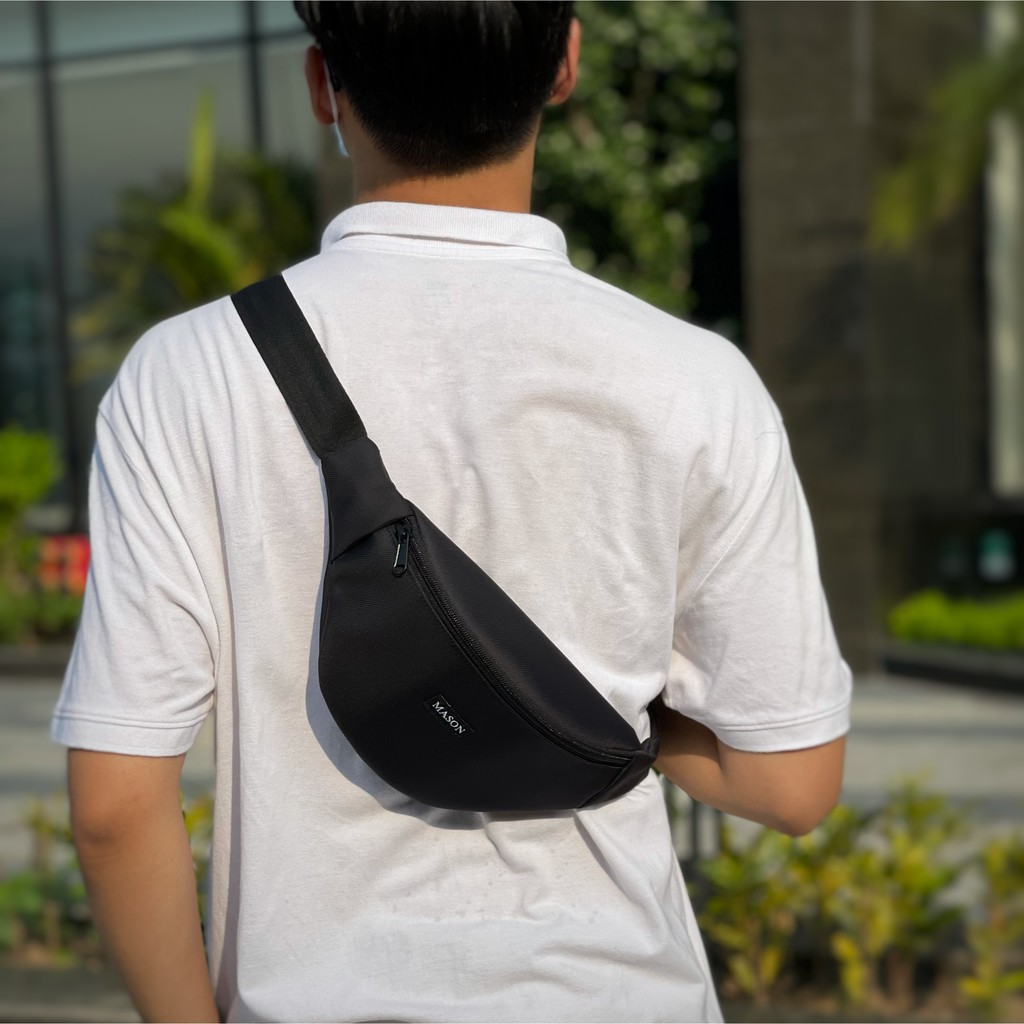 Túi bao tử đeo chéo nam nữ unisex nhỏ gọn tiện lợi Daily Bag vải Oxford nhập khẩu thương hiệu MASON - M09