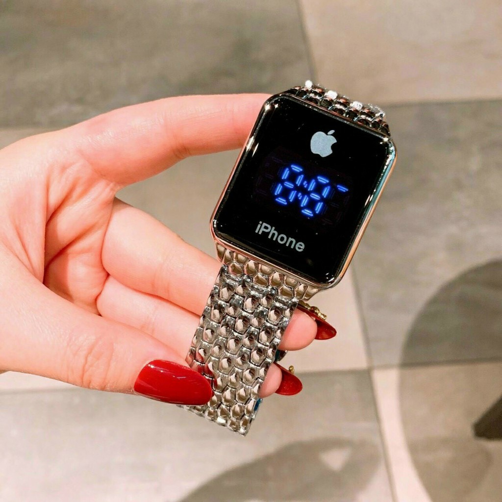 Đồng hồ Nam (nữ) Iphone mặt cảm ứng điện tử, dây thép không gỉ - Đồng hồ điện tử apple watch | BigBuy360 - bigbuy360.vn