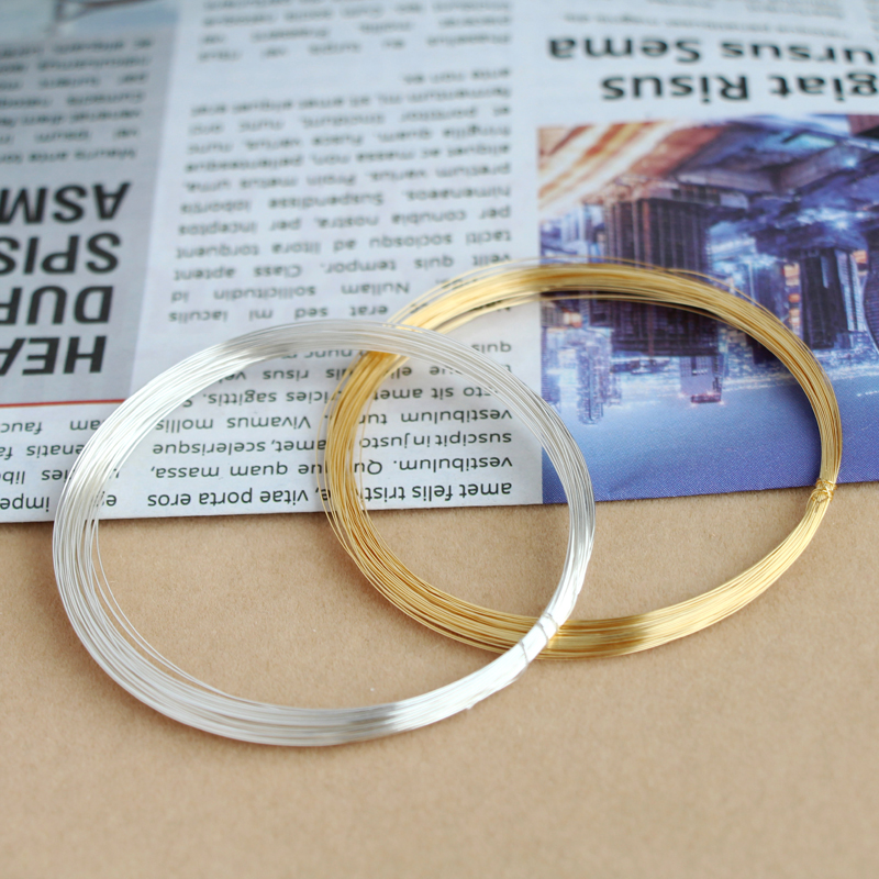 Cuộn Dây Đồng 14K Màu Vàng Bạc Mềm Dùng Để Đan Trang Sức