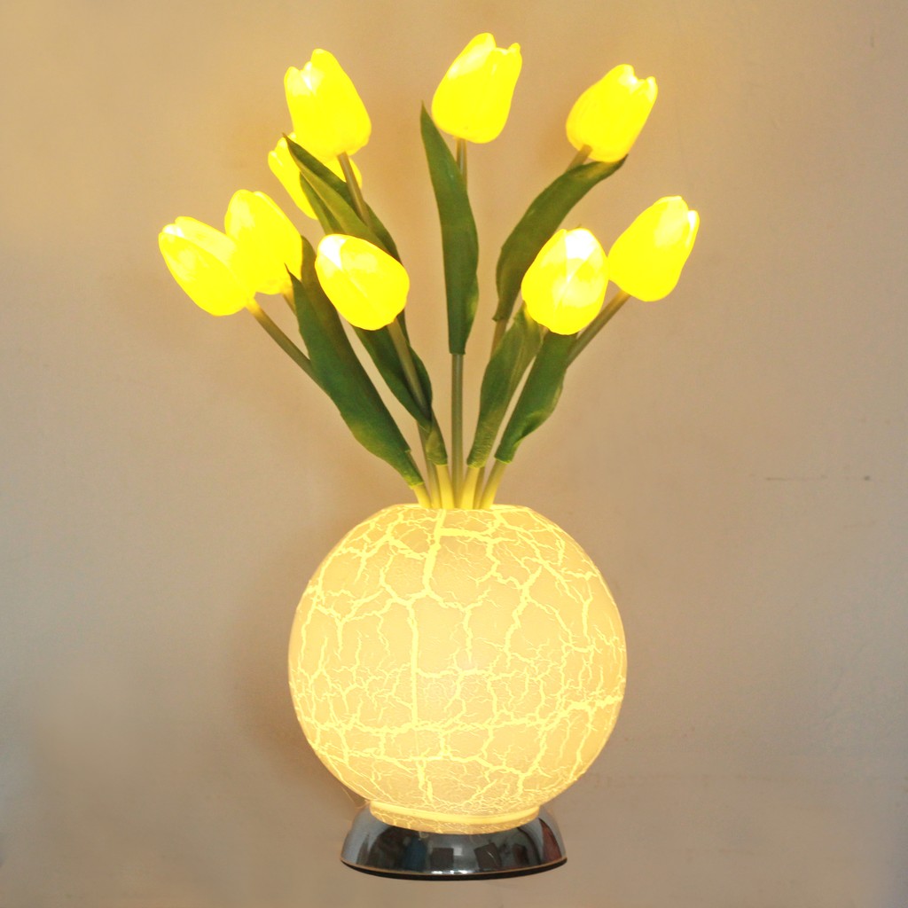 Chậu hoa Tulip có led