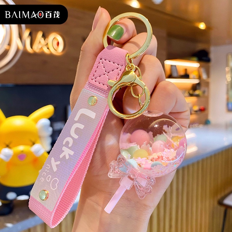 Móc Khóa Hình Viên Kẹo Mút Dễ Thương