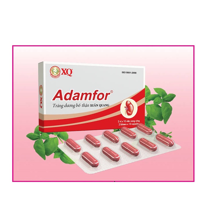Viên uống tăng cường sinh lý Adamfor - Giúp bổ thận ,tráng dương  , chống XTS - hộp 10 viên