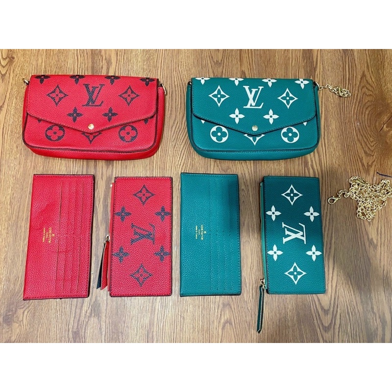 Set túi ví 3in1 đẹp sắc nét LV