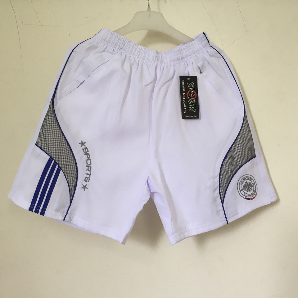 Quần đùi nam thê thao mặc nhà hai lớp lót cotton ống rộng Tomkaka QD A11