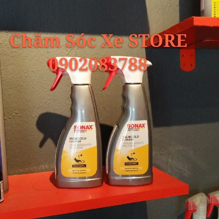 Dung dịch vệ sinh động cơ khoang máy Sonax Engine Cold Cleaner 500ml 543200 chamsocxestore