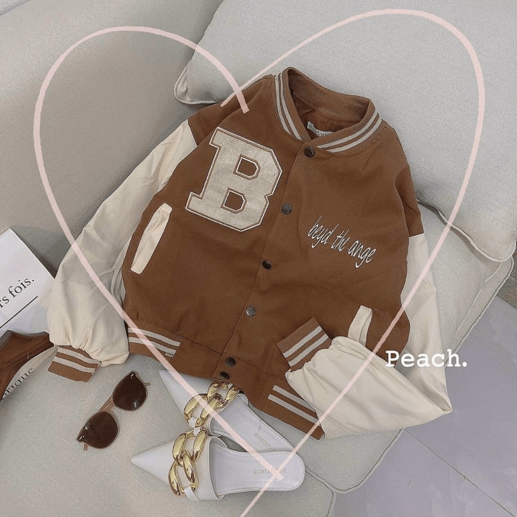 ÁO KHOÁC NỮ DA LỘN THÊU HẠO TIẾT CHỮ B FOM LỮNG SÀNH ĐIỆU (MẪU MỚI)