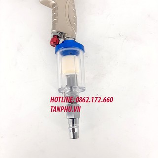 Lọc hơi nước mini gắn súng phun sơn – Đầu lọc khí nén 13mm – Ngăn nước & bụi cho máy nén khí