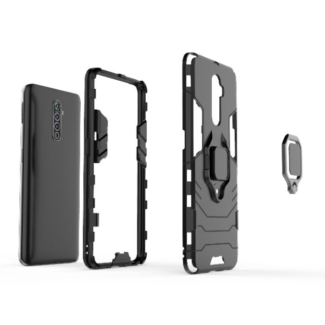 Ốp lưng Oppo Reno Ace / Realme X2 Pro chống sốc Iron Man Iring siêu bền giá đỡ xem phim