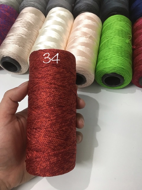 Sợi dệt  100g /cuộn đã trừ lõi * chọn màu từ 01-18*