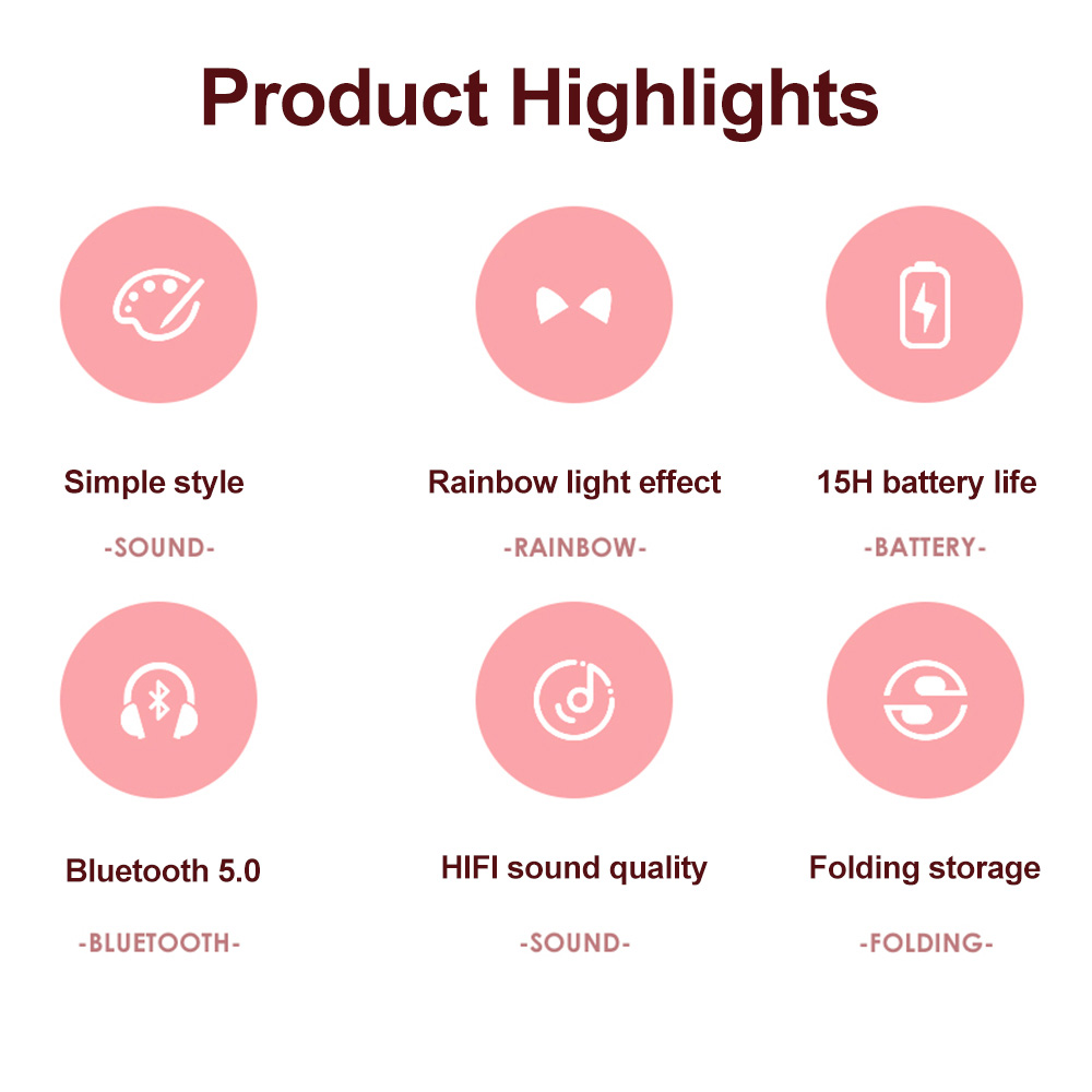 Tai nghe chụp tai không dây bluetooth BK1 chống tiếng ồn hình tai mèo đáng yêu tích hợp micro cao cấp | BigBuy360 - bigbuy360.vn