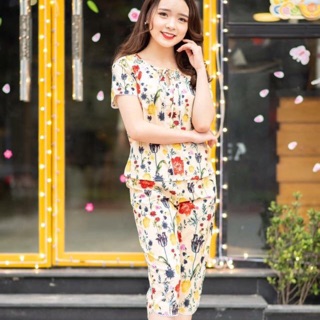 Đồ bộ mặc nhà cao cấp thiết kế độc quyền,vải kate thô Hàn