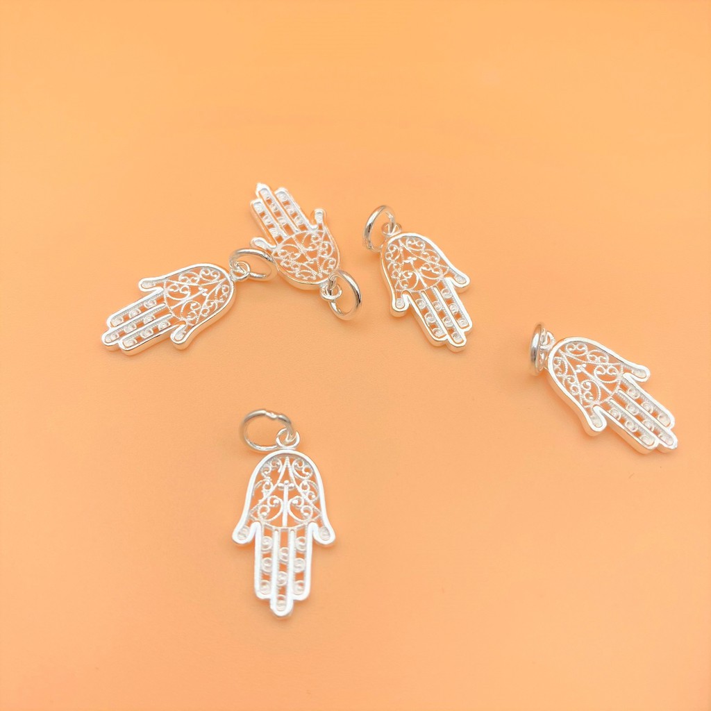Charm Móc treo bàn tay phật - Charm bạc 925 - Mã CB350 CA1000