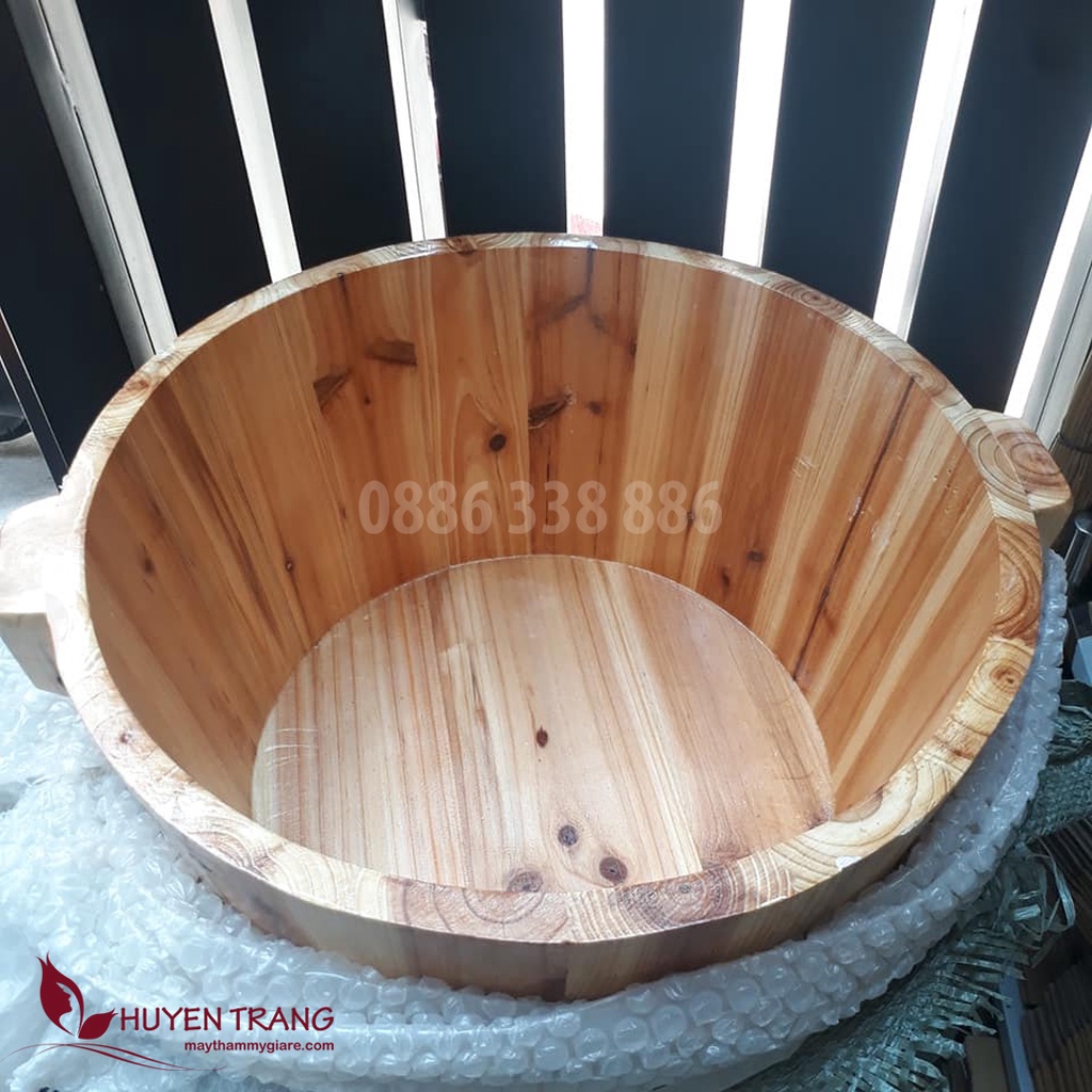 Chậu Gỗ Ngâm Chân Cao Cấp Chuyên Dùng Trong Tiệm Nail, Spa Đông Y, Thẩm Mỹ Viện Huyền Trang NANOCEE