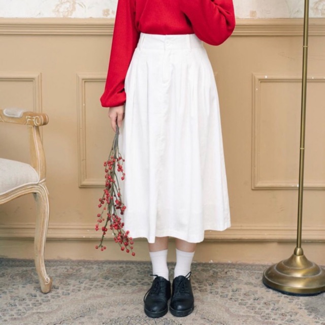 Aki skirt ( màu trắng )