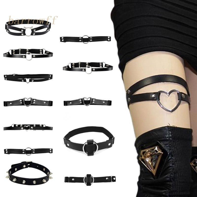 Dây Xích Đeo Đùi Bằng Da PU Phối Xích Hợp Kim Hóa Trang Tiệc Halloween