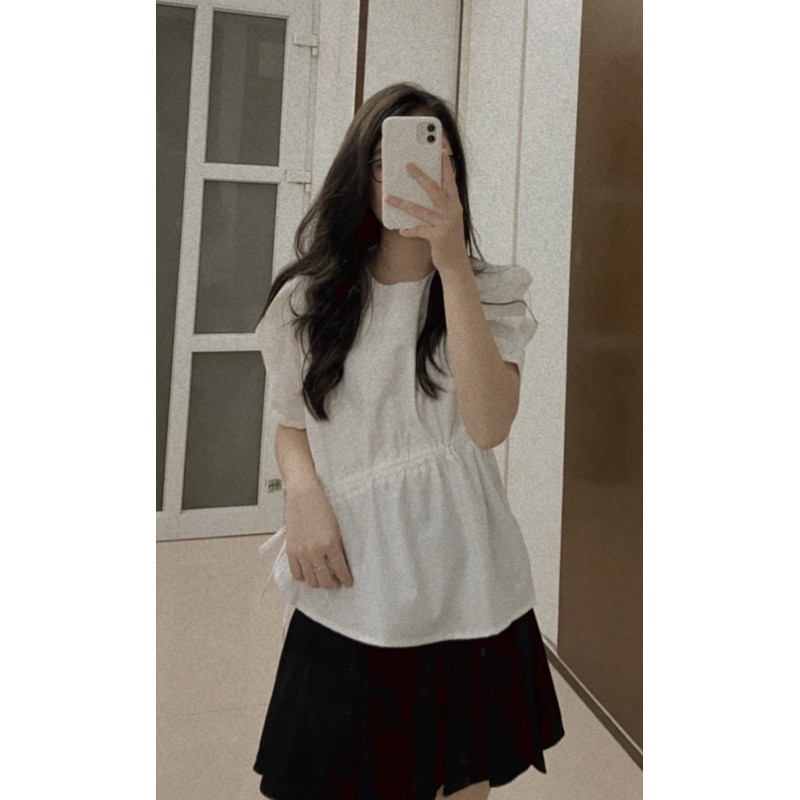 áo sơ mi rút dây - ảnh thật shop chụp | BigBuy360 - bigbuy360.vn