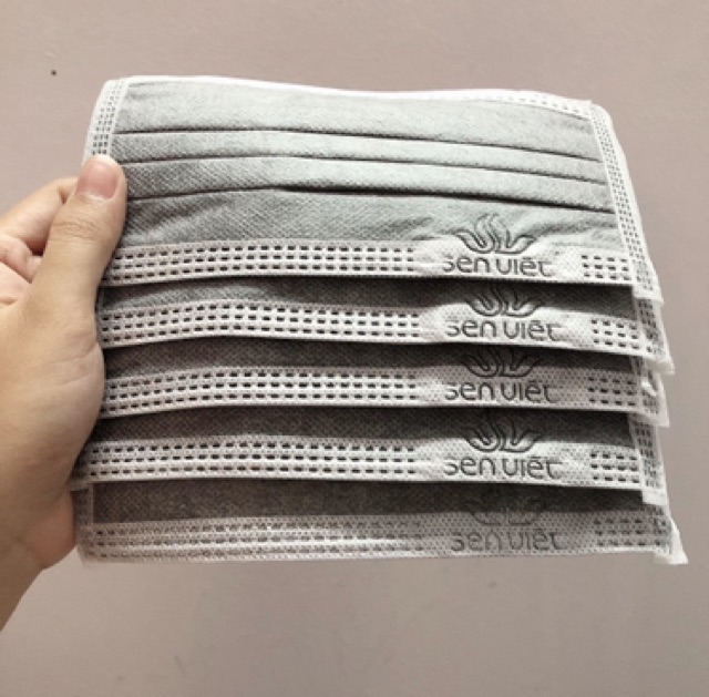 KHẨU TRANG Y TẾ SEN VIỆT, 4 LỚP, THAN HOẠT TÍNH, HỘP 50 CÁI | BigBuy360 - bigbuy360.vn