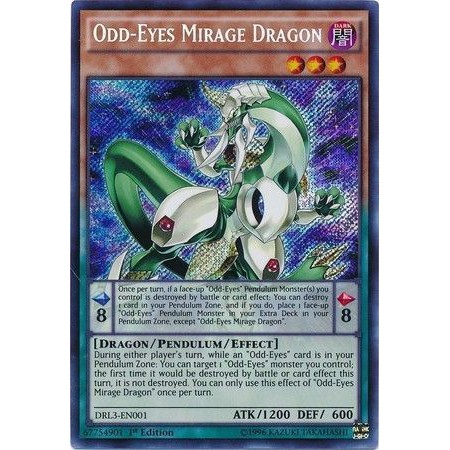 [Thẻ bài yugioh TCG] Odd-Eyes Mirage Dragon - DRL3-EN001 - Secret Rare 1st Edition