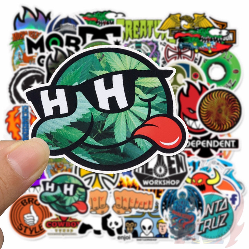 ❉ Classical Mixed Fashion Brand Logo Series 01 Graffiti Stickers ❉ 50Pcs/Set DIY Fashion Waterproof Luggage Laptop Skateboard Doodle Decals Stickers
