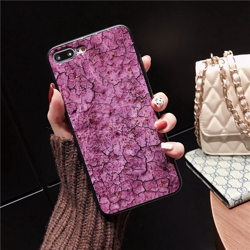 Ốp điện thoại mềm họa tiết cẩm thạch đính lá vàng lấp lánh cho IPhone X XS Max XR IPhone 8 7 6 6S Plus 11 Pro Max SE 2020 | BigBuy360 - bigbuy360.vn