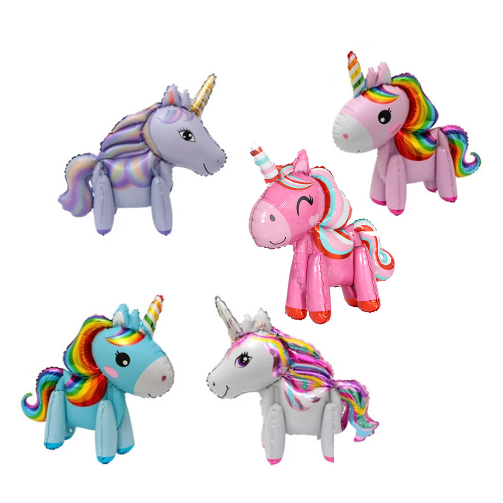 EPOCH Bong Bóng Hình Ngựa Một Sừng 3d Trang Trí Tiệc Cho Bé