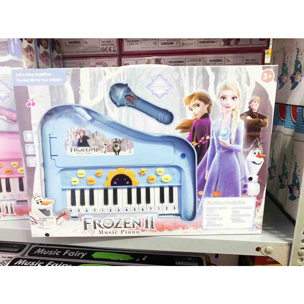 Đồ Chơi Đàn Piano Phát Nhạc hát karaoke Cho Bé  Phát Sáng elsa pony