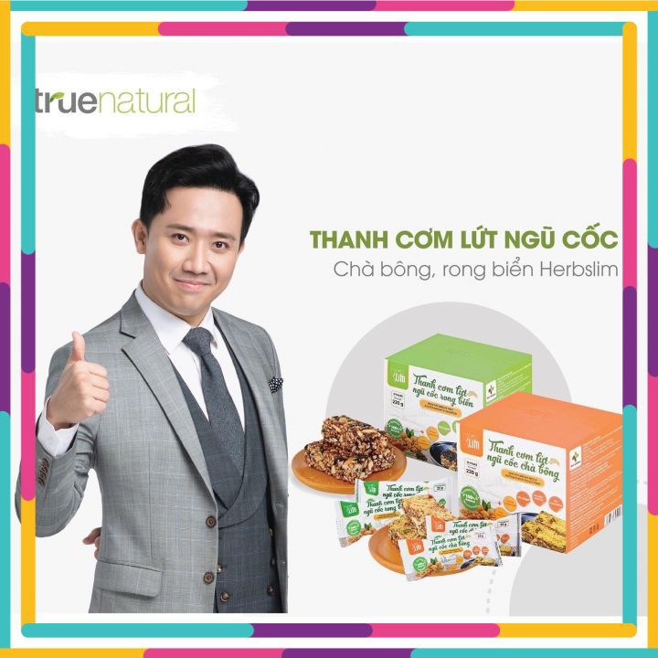 Thanh Cơm Gạo Lứt Ngũ Cốc Chà Bông , Ngũ Cốc Rong Biển Herbslim TRẤN THÀNH , Thơm Ngon Bổ Dưỡng , Hỗ Trợ Giảm Cân [Auth]