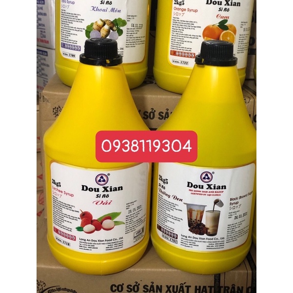 Siro - sirup Dow Xian ( Hàng Huy ) 2kg5 bình vàng