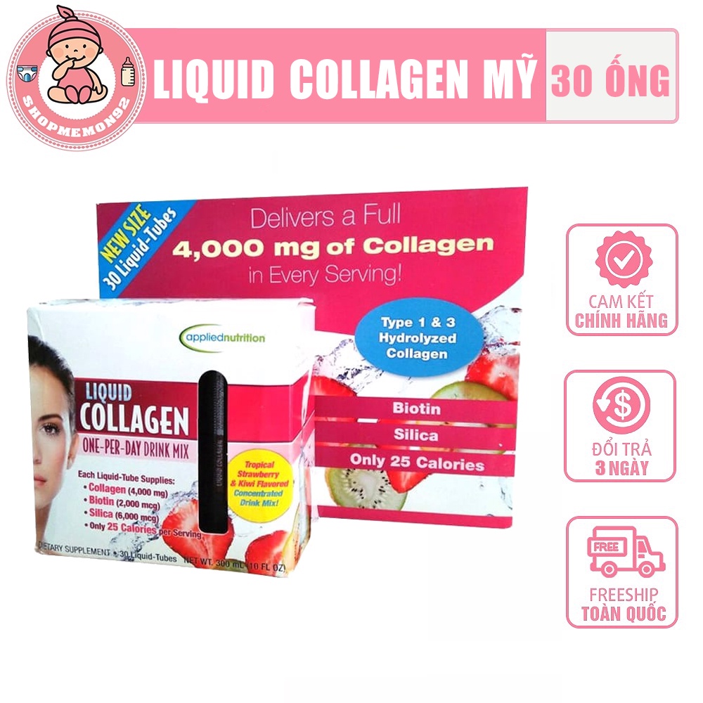 Liquid Collagen dạng nước 30 ống của Mỹ cam kết chính hãng