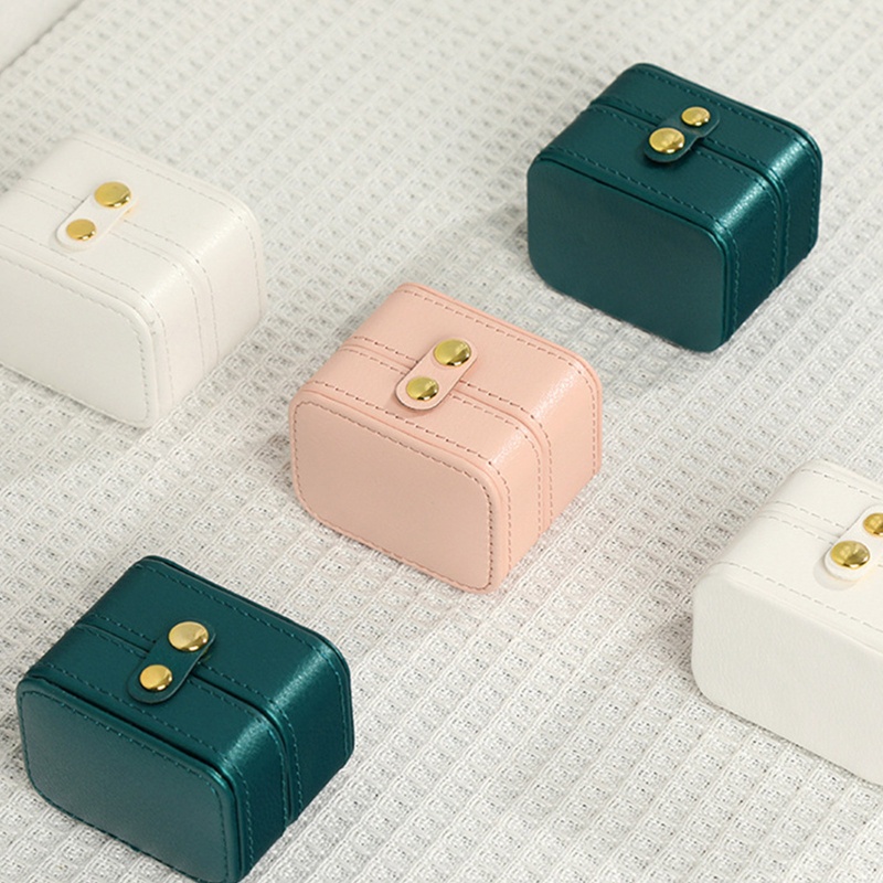 Hộp Đựng Trang Sức Bằng Da PU Thiết Kế Nhỏ Gọn Tiện Lợi Dành Cho Đi Du Lịch