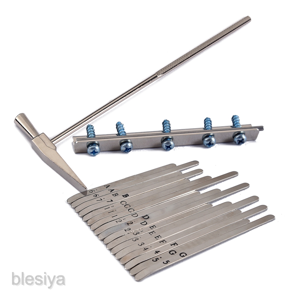 1 Bộ Phím Bấm 17 Phím Bằng Thép Không Gỉ Cho Đàn Kalimba