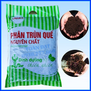 Phân trùn quế nguyên chất lavamix 2kg