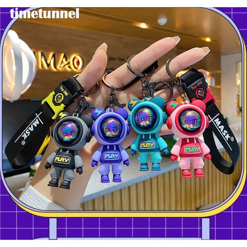 Móc Khóa Hình Gấu Bông Phi Hành Gia Hoạt Hình Dễ Thương