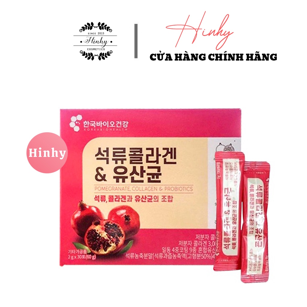 Collagen Lựu đỏ Vit C 30 Gói Hàn Quốc