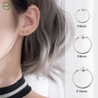 Cf 1 Thời Trang Đơn Giản Bạc 925 6 Mm 8 Mm 10 Mm Chống Dị Ứng Bông Tai Nữ Trang Sức