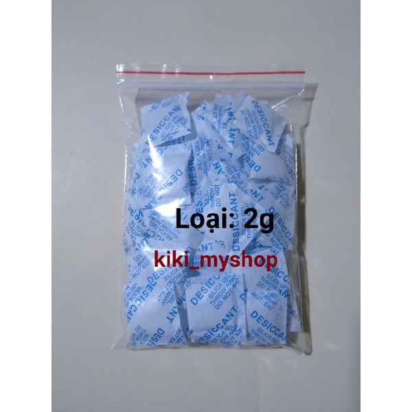100gr gói hút ẩm silicagel loại 1g/2g/5g/10g chống ẩm sách truyện, máy ảnh
