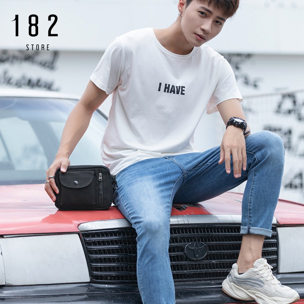 Túi Đeo Chéo Unisex Nam Nữ Thời Trang Nhỏ Gọn Tiện Lợi Chất Liệu Vải Kaki Trượt Nước Cao Cấp - The Black Box | BigBuy360 - bigbuy360.vn