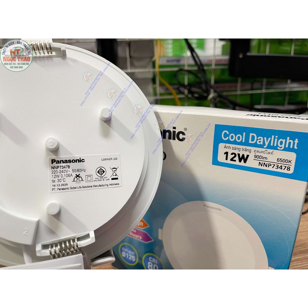 Đèn LED Âm Trần Panasonic 12W NNP73478 - Made in INDONESIA