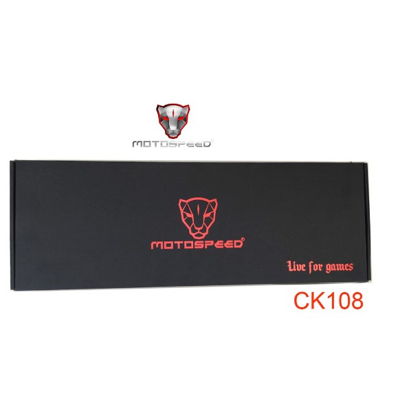Bàn Phím Cơ Chuyên Game Motospeed CK108 LED White