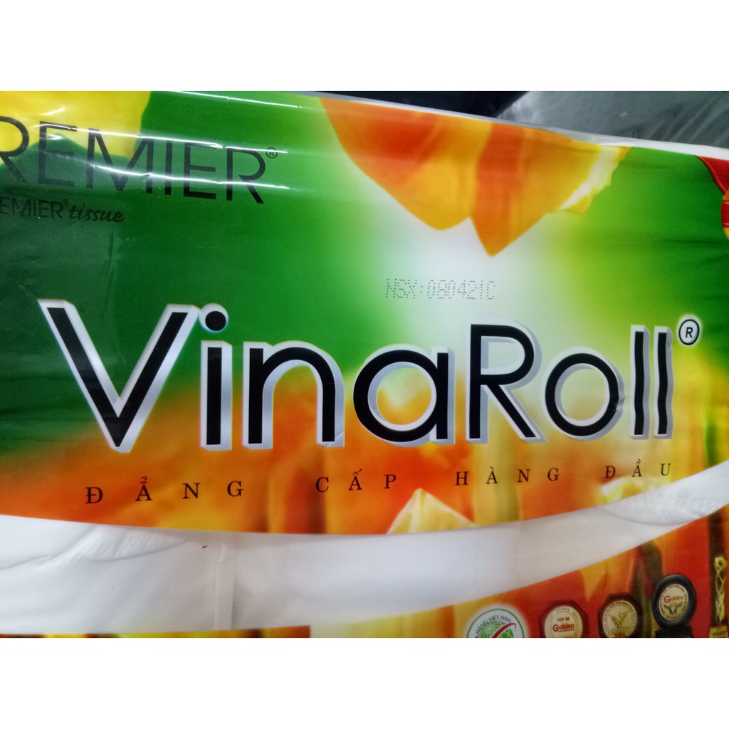 Giấy vệ sinh VinaRoll 6 cuộn 3 lớp cao cấp không lõi