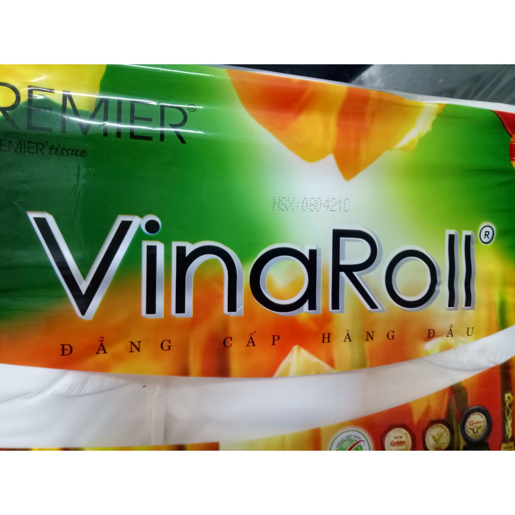 Giấy vệ sinh cao cấp VinaRoll 6 cuộn 3 lớp, không lõi
