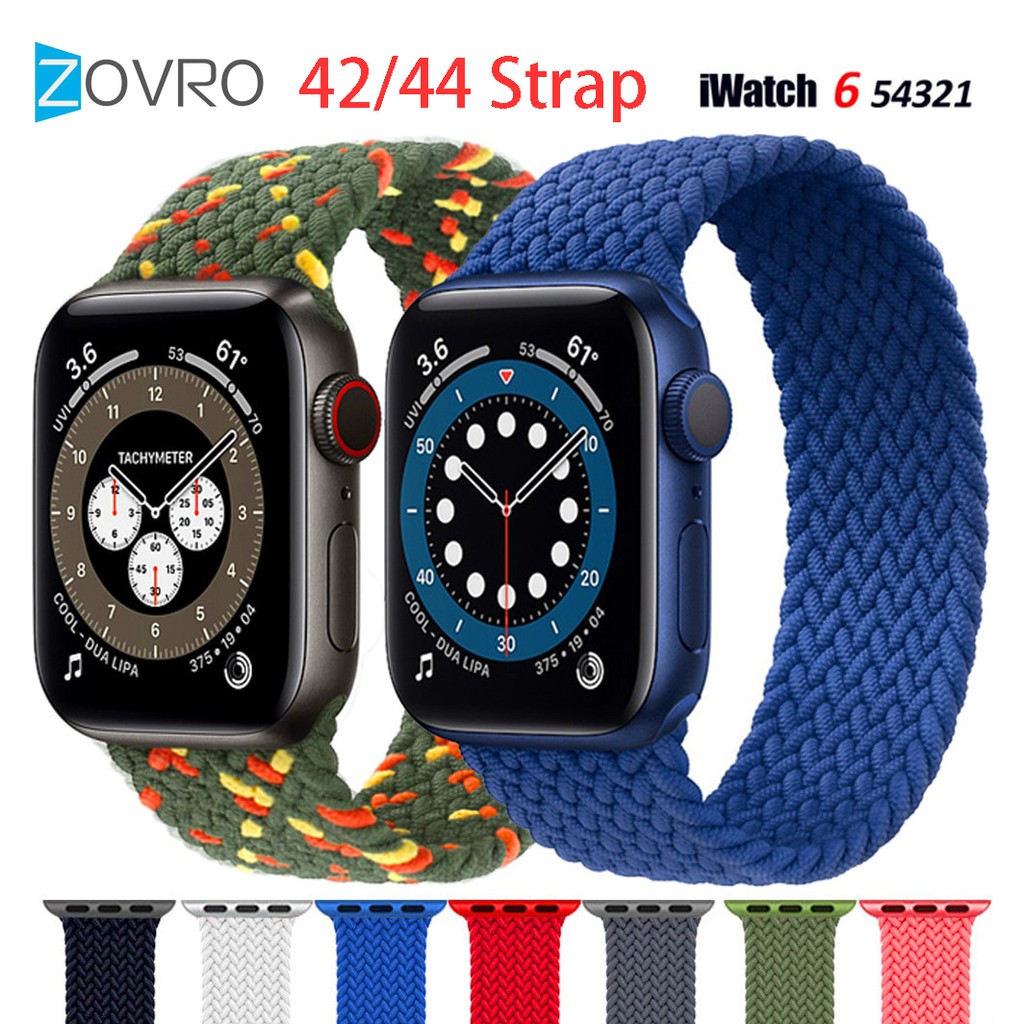 Dây Đeo Đồng Hồ Bằng Nylon Cho Apple Watch 44mm 40mm 38mm 42mm Series 3 4 5 Se 6