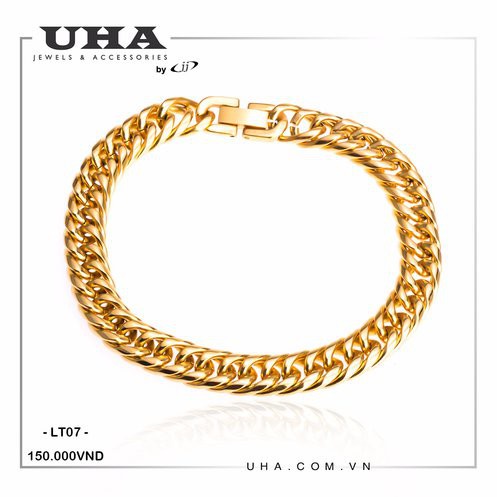 Lắc tay nữ truyền thống dát vàng cao cấp UHA [Rẻ Nhất] LT07