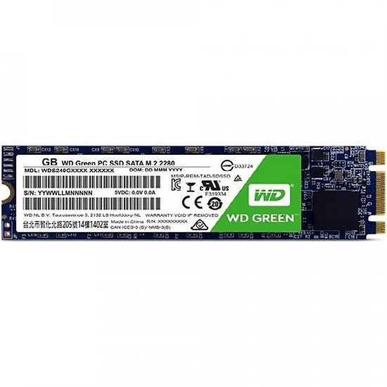 Ổ Cứng SSD Western Digital Green M.2 2280 Sata III 240GB WDS240G2G0B / Hàng Chính Hãng