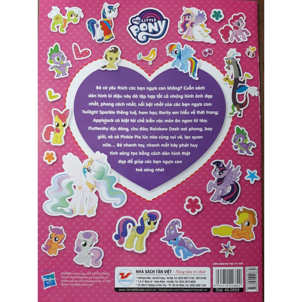 Sách - My Little Pony - Bộ Sưu Tập Đề Can Lấp Lánh 2