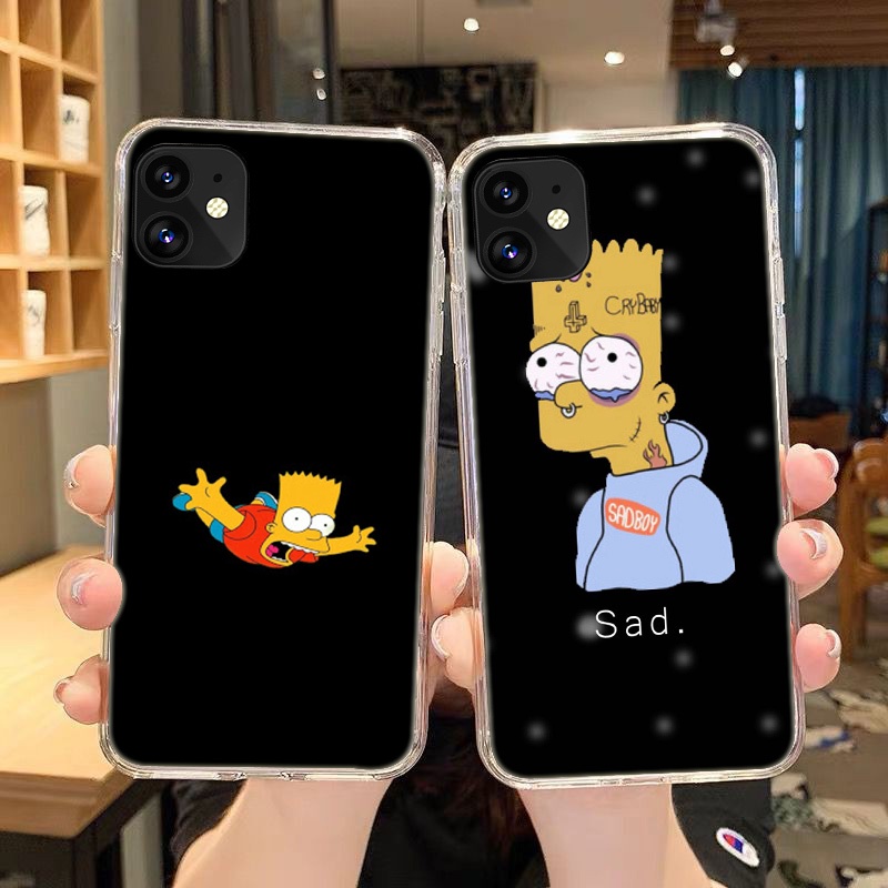 Ốp Điện Thoại Dẻo Trong Suốt Họa Tiết Hoạt Hình The Simpson Cho iPhone 11 Pro 5 5s 6 6s Plus 7 8 Plus X XS XR XS Max