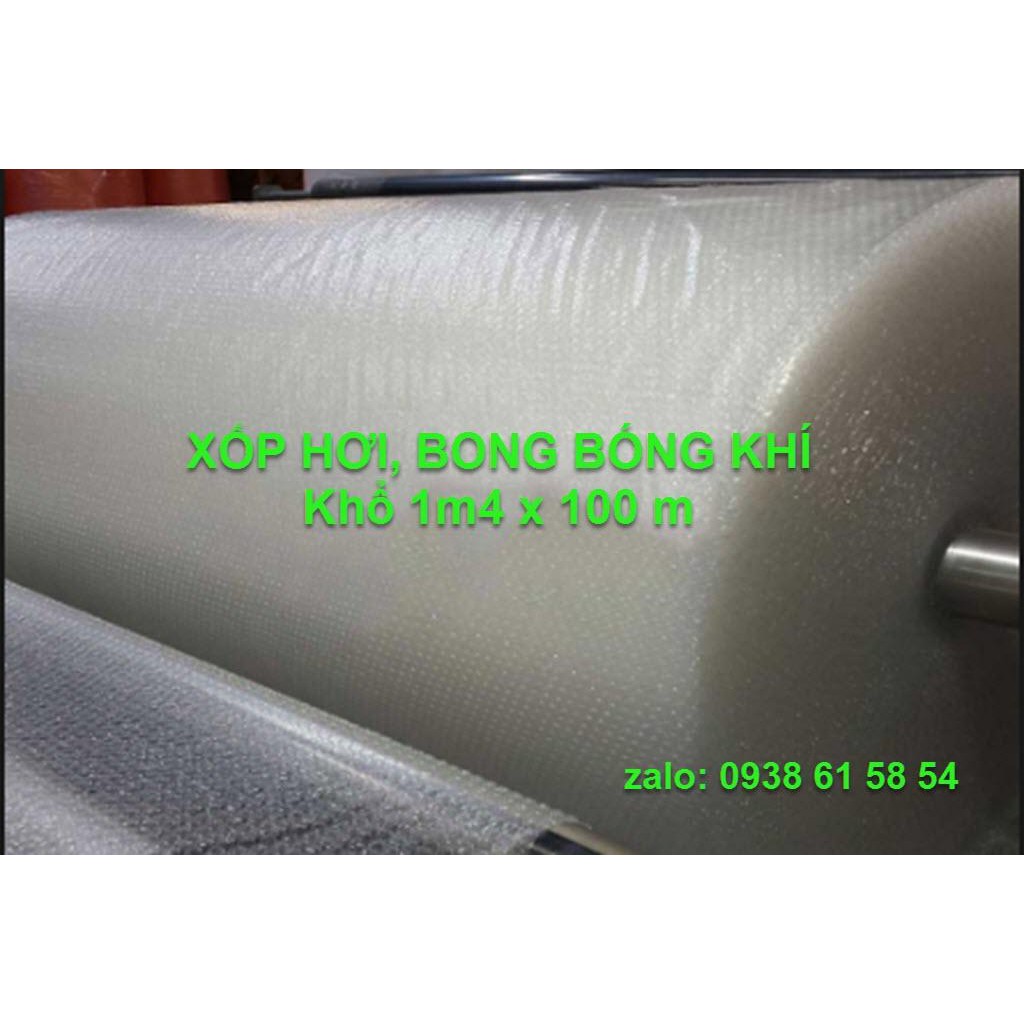 Cuộn Xốp Bong Bóng Khí Khổ Lớn 1m2x100m Loại 1
